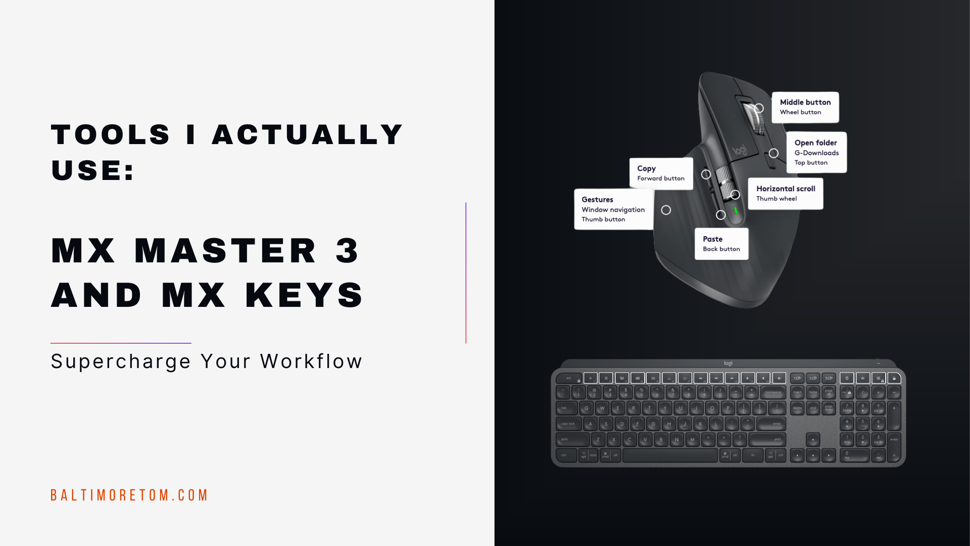 Tools I Actually Use: MX Master 3 and MX Keys