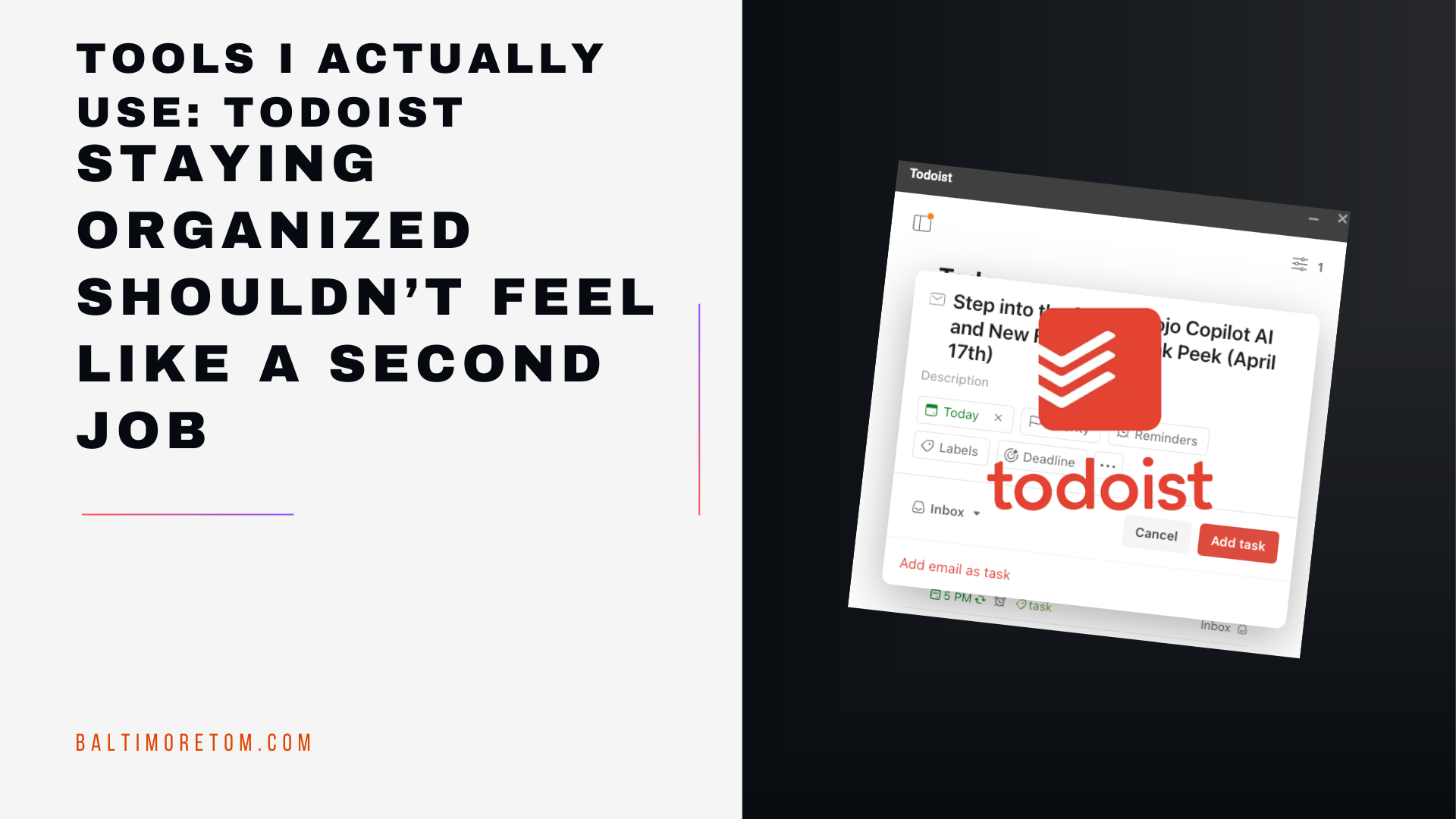 Tools I Actually Use: Todoist